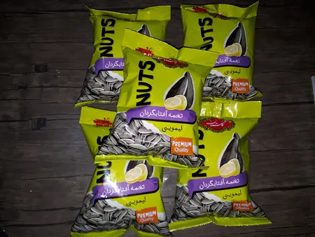 تخمه آفتابگردان لیمویی گلستان مقدار 100 گرم