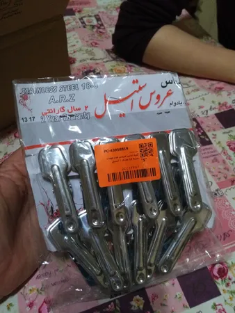 گیره لباس عروس مدل مهتاب بسته 12 عددی