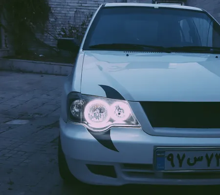 حلقه نئون چراغ مدل pri132w  مناسب برای پراید 132مجموعه چهار عددی