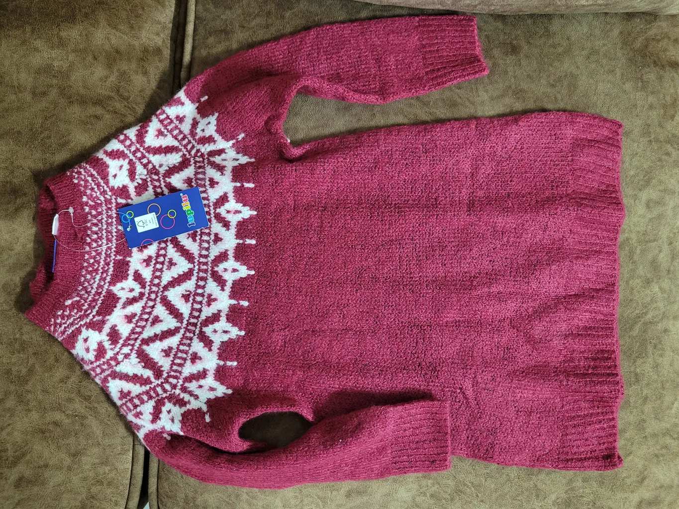 تونیک بافت دخترانه لوپیلو مدل SMB134