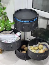 تجریه خرید سبد سیب زمینی و پیاز ساین مدل رایکا 4 طبقه گردان