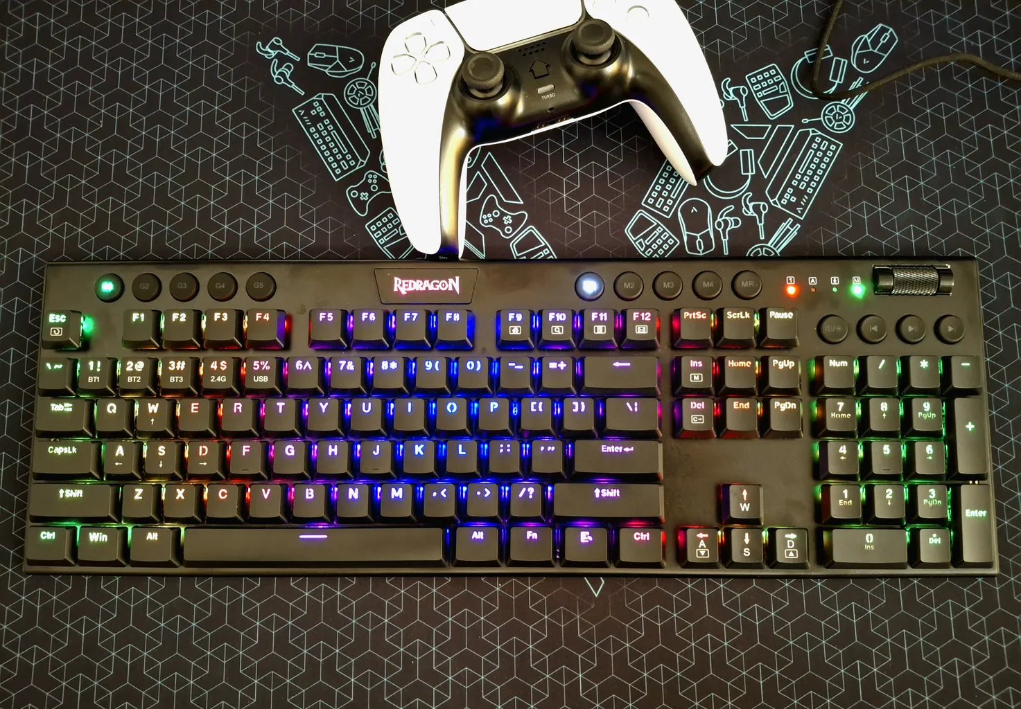 کیبورد مخصوص بازی ردراگون مدل K618-RGB
