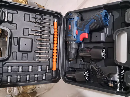 پیچ گوشتی شارژی باس مدل  new-Li-ion 18v مجموعه 28 عددی