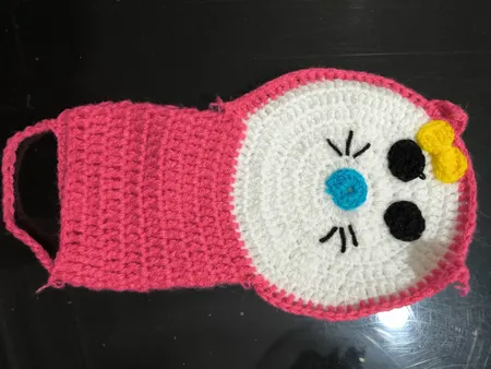 لیف حمام کودک طرح عروسکی مدل کیتی کد 03