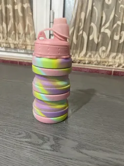 قمقمه مدل سلیکونی تاشو گنجایش 0.5 لیتر