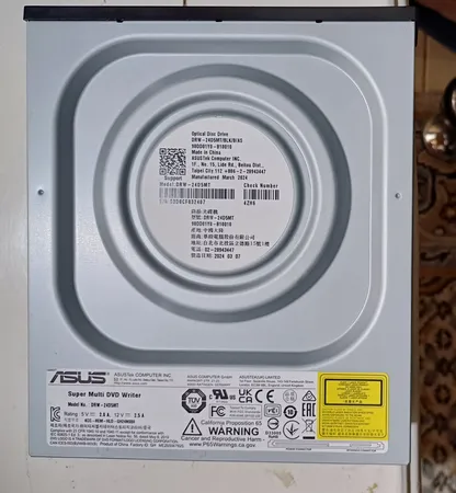 درایو DVD اینترنال ایسوس مدل DRW-24D5MT بدون جعبه