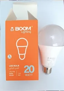 تجریه خرید لامپ ال ای دی 20 وات بوم لایتینگ مدل حبابی پایه E27