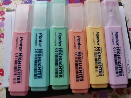 ماژیک علامت گذار پنتر مدل pastel بسته 6 عددی