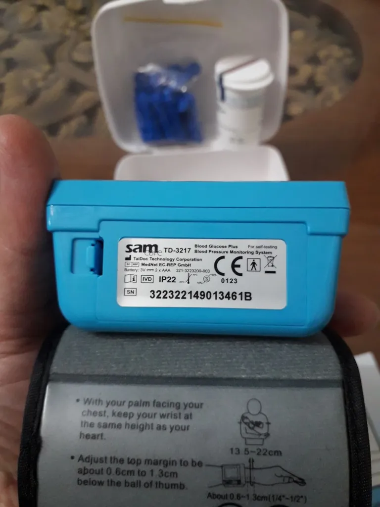 دستگاه تست قند خون و فشار سنج سام کر مدل TD-3217