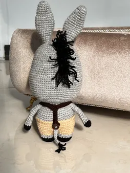 عروسک بافتنی مدل الاغ کد 01