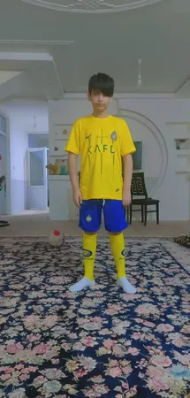 ست 3 تکه لباس ورزشی پسرانه طرح النصر مدل رونالدو 2024