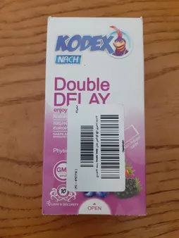 کاندوم تاخیری ناچ کودکس مدل Double Delay بسته 10عددی