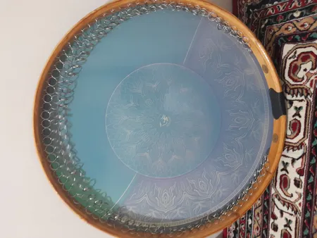 دف آبیدر مدل زمرد