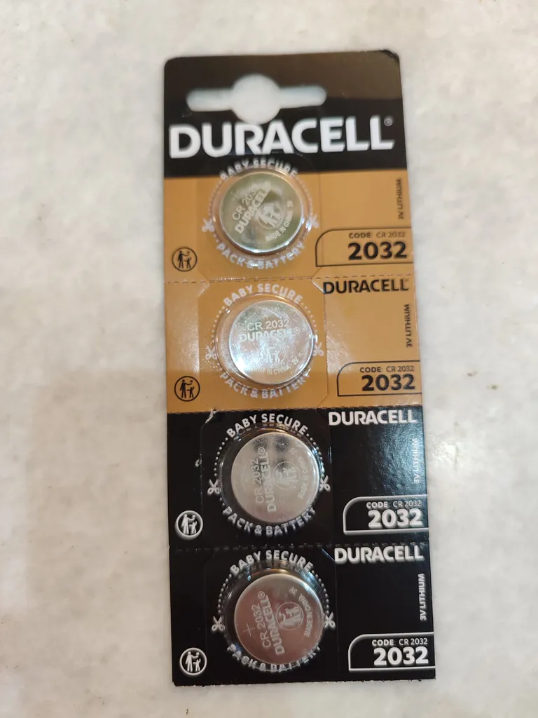 باتری سکه ای دوراسل مدل CR - 2032 بسته پنج عددی