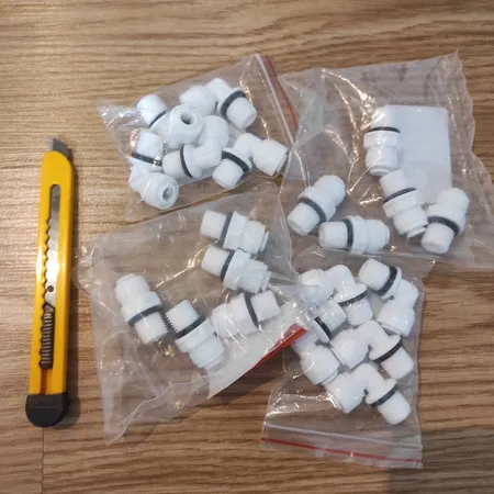 تبدیل زانویی رزوه به فتینگ تصفیه کننده آب مدل A9513 بسته 5 عددی