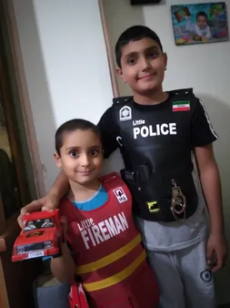 ابزار ایفای نقش مدل لباس آتش نشانی