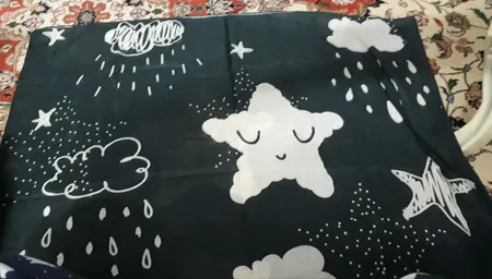 شال زنانه مدل نخی مزونی طرح ابر پاییزی کد ana-1915