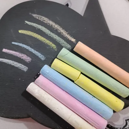 گچ رنگی مدل 0020بسته 6 عددی