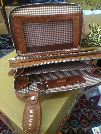 کیف دستی چرم جانتا مدل 496