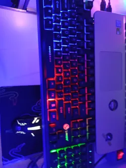 کیبورد و ماوس گیمینگ لایماید مدل NEW GAMING-GTX300، سوییچ ممبران، Full-Size، نورپردازی LED RGB