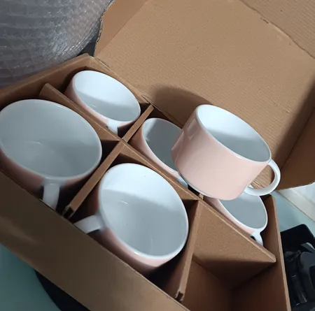 فنجان زی مدل فرم اس کد 8 پاستل درجه عالی بسته شش عددی