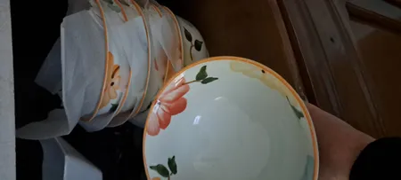 کاسه طرح بهار گل ها کد Fs006 مجموعه 6 عددی