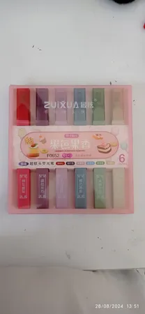 ماژیک علامت گذار ژیکسوا مدل عطری مجموعه 6 عددی