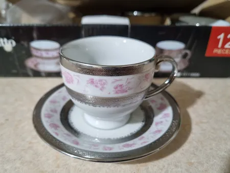 ست فنجان و نعلبکی 12 پارچه مدل PZ0032