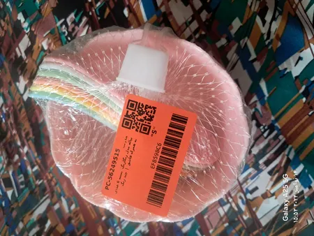 پیاله مدل رنگارنگ  بسته 6 عددی به همراه قاشق