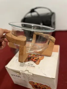 تجریه خرید کاسه سرو لیمون مدل پایه چوبی کد 2166