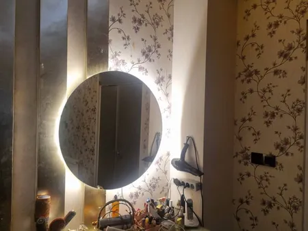 آینه آزالیا مدل بک لایت نوردار گرد 80