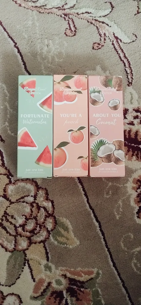 رژ لب مدادی دراگون رانی مدل هندوانه شماره E مجموعه 2 عددی