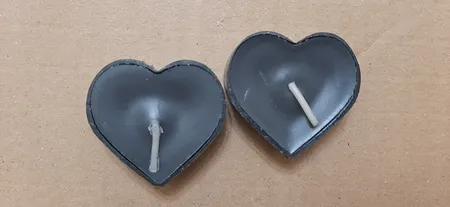 شمع وارمر طرح قلب بسته ٥٠ عددي