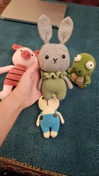 عروسک بافتنی مدل خرگوش کد 11