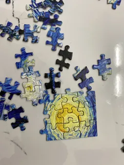 پازل160تکه مینیاتور طرح شب پرستاره ونگوگ کد 01562