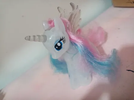 عروسک طرح پونی رینبودش کد 1086 ارتفاع 10 سانتیمتر