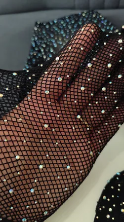 لباس خواب زنانه مدل فانتزی فاق باز نگین دار  8003Z