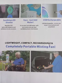 پنکه رومیزی مدل مه پاش