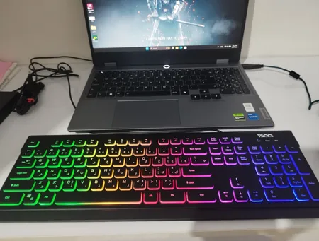 کیبورد گیمینگ تسکو مدل TK 8031، سوییچ ممبران، Full-Size، نورپردازی RGB