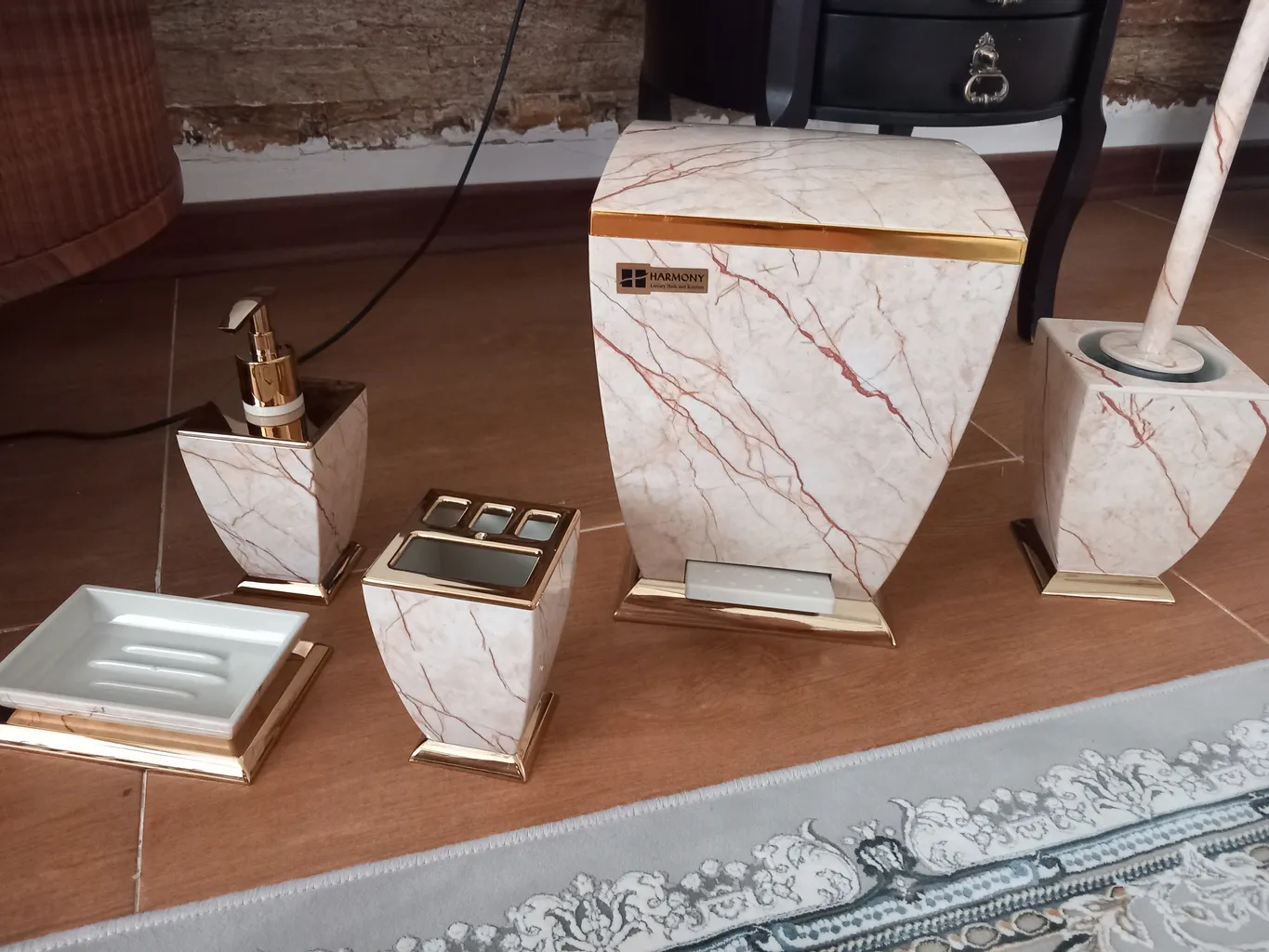 ست سرویس بهداشتی ۵ پارچه هارمونی مدل اوا ۵۷