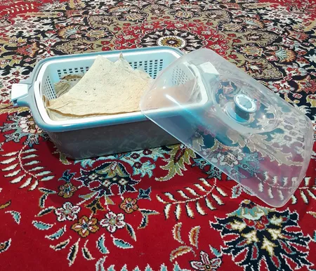 سبد نان و سبزی لیمون مدل یاس سایز متوسط