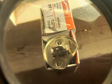 لامپ هالوژن خودرو اسرام مدل 12V 55W H1 بسته دو عددی