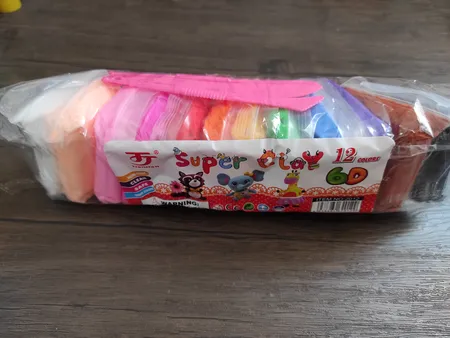 خمیر و ابزار مجسمه سازی مجسمه سازی کد‌ 007 بسته 12 عددی به همراه ابزار