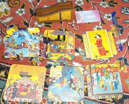 زیر لیوانی لوکسینو مدل شاهنامه کد ایران_2535 مجموعه 6 عددی