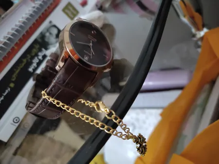 آویز ساعت زنانه طرح دانه برف