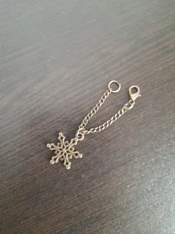 آویز ساعت زنانه طرح دانه برف