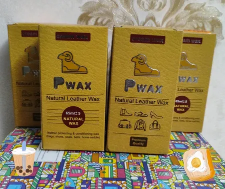 واکس کفش چرم پی واکس کد px به همراه اسفنج