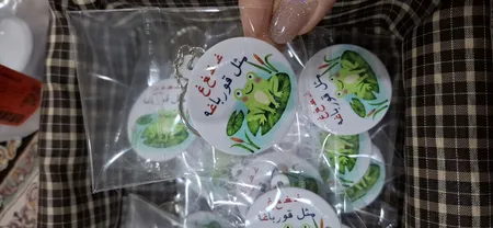 جاکلیدی خندالو مدل جشن الفبای کلاس اول غـ غ مثل قورباغه کد S78 بسته 49 عددی