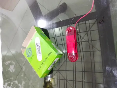 چراغ خطر موتور سیکلت مدل نانو الکترونیک کدR202X5 مجموعه 5عددی