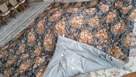 لحاف کرسی هلکو مدل leeko-yalda سایز 400×400 سانتیمتر